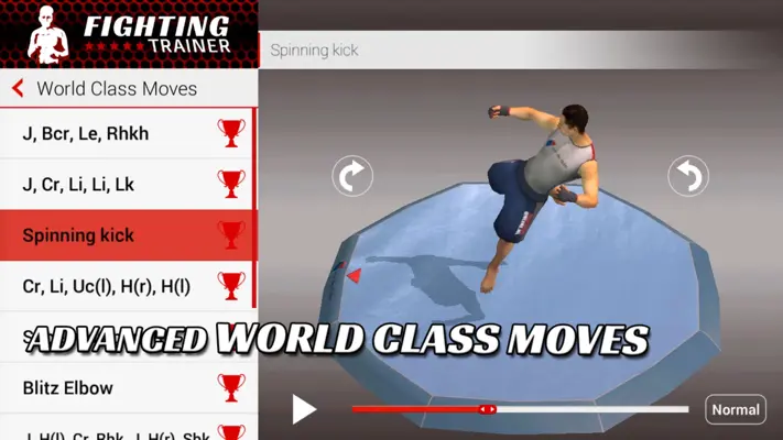 Fighting Trainer android App screenshot 1